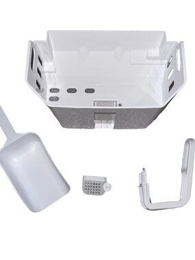 READ Silonn SLIM21B Countertop Ice Maker Replacement Ice Basket Scoop White Part